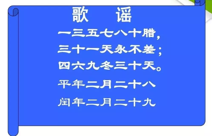 一年有几个大月和几个小月（时间知识详解）