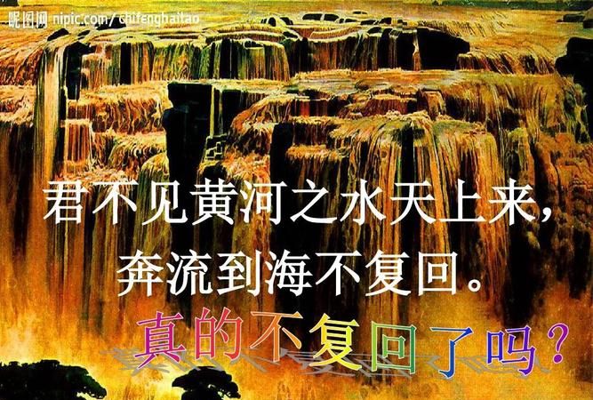 君不见黄河之水天上来下一句是什么请回答