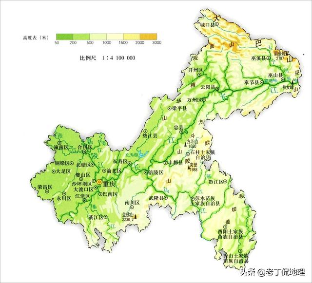 一看就懂的立体全国地形图（收藏漂亮简洁的省区地形地势高清地图）(23)