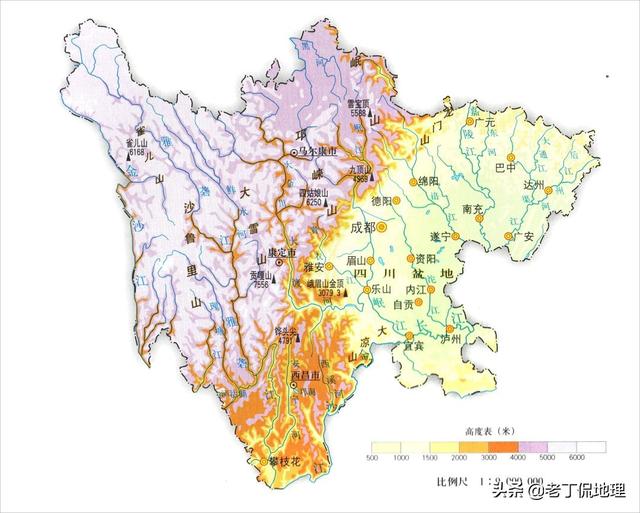 一看就懂的立体全国地形图（收藏漂亮简洁的省区地形地势高清地图）(24)