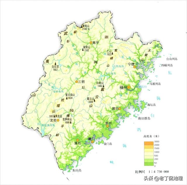 一看就懂的立体全国地形图（收藏漂亮简洁的省区地形地势高清地图）(14)