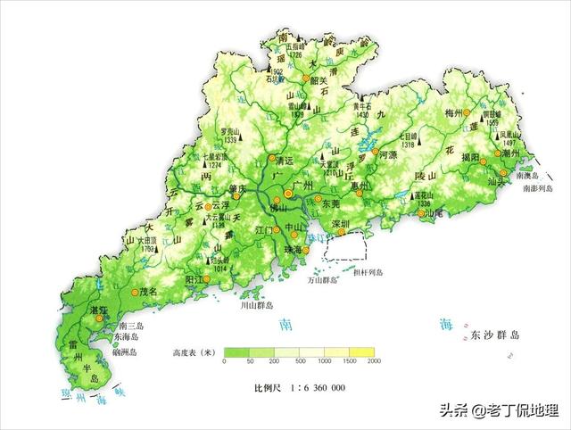 一看就懂的立体全国地形图（收藏漂亮简洁的省区地形地势高清地图）(20)