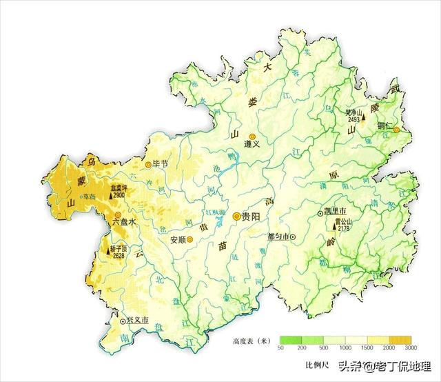 一看就懂的立体全国地形图（收藏漂亮简洁的省区地形地势高清地图）(25)