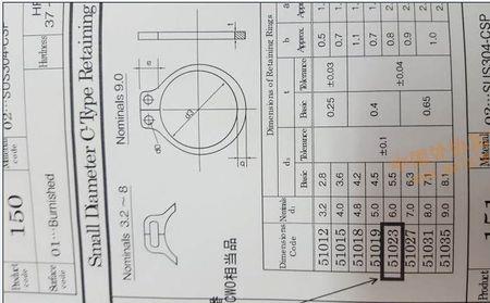 卡簧尺寸怎么量