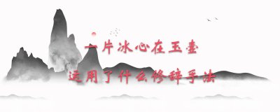 ​一片冰心在玉壶运用了什么修辞手法