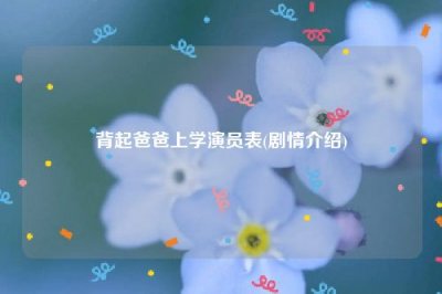 ​背起爸爸上学演员表(剧情介绍)