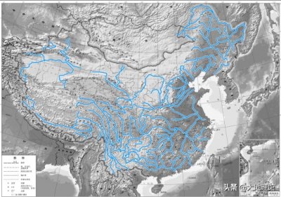 ​一张地图，看中国主要河流分布