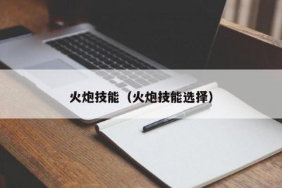 ​火炮技能（火炮技能选择）