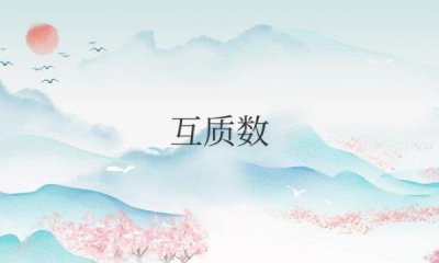 ​互质数是什么意思 互质数的定义与性质