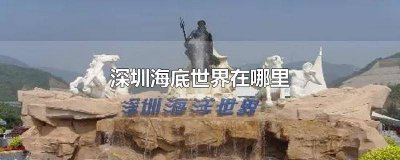 ​深圳湾海底世界在哪里买票 深圳哪有海底世界