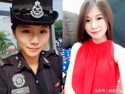 ​一组马来西亚女警察私照，天然无网红脸，发朋友圈“你会娶我吗”